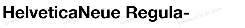 HelveticaNeue Regula字体转换